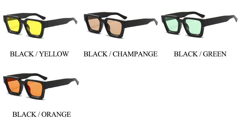 Cat Shop Boys - SHAUNA Ins Popular Women Square Sunglasses Retro Men Tinted Shades UV400