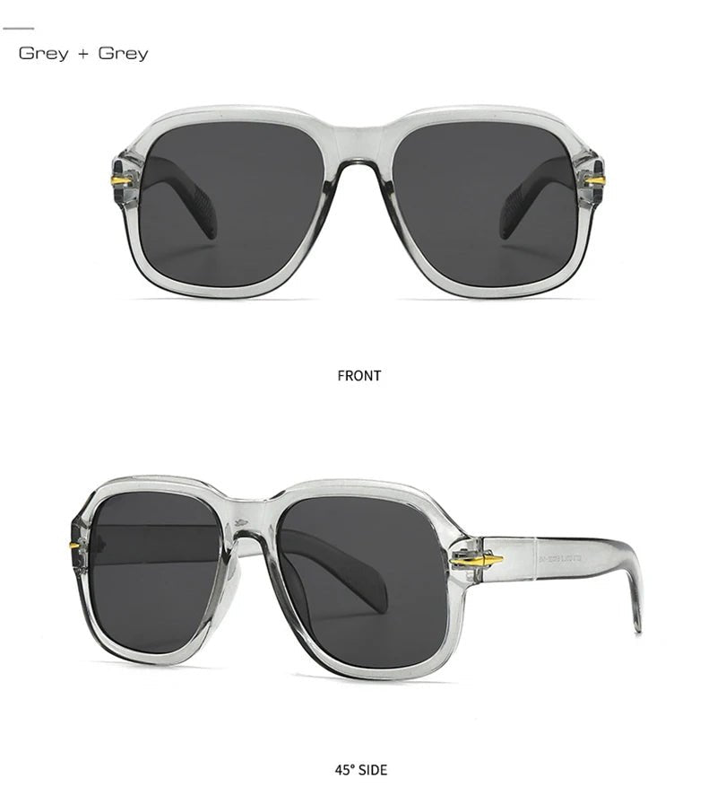 Cat Shop Boys - SHAUNA Retro Pilot Sunglasses Women Fashion Brand Designer Clear Gradient Shades UV400 Men Trending Rivets Sun Glasses