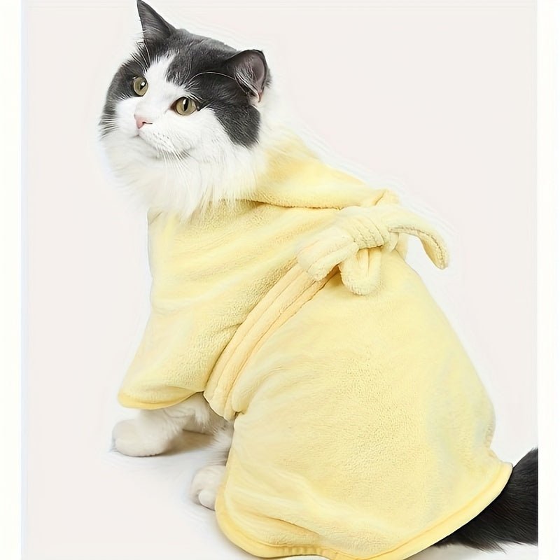 Cat Shop Boys - Small to Medium Super Absorbent Quick Dry Bathrobe for Dogs and Cats - Soft, All - Season Comfort with Secure Magic Tape Closure