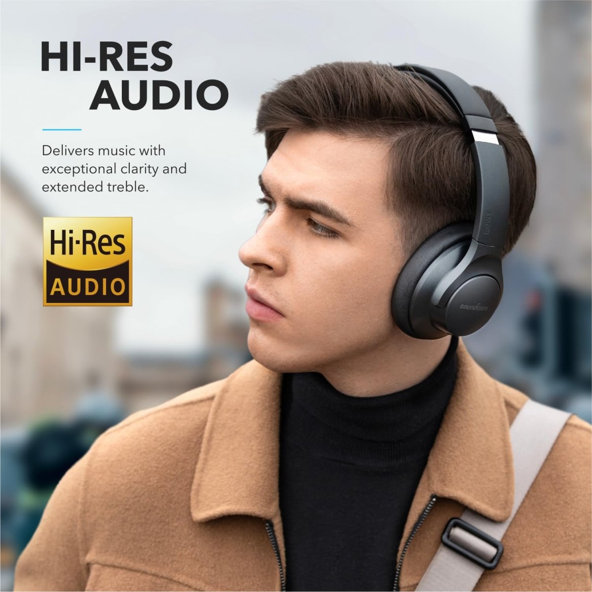 Cat Shop Boys - Soundcore Anker Life Q20 Hybrid Active Noise Cancelling Headphones, Wireless Over Ear Bluetooth Headphones, 60H Playtime, Hi - Res Audio, Deep Bass, Memory Foam Ear Cups, Travel, Office