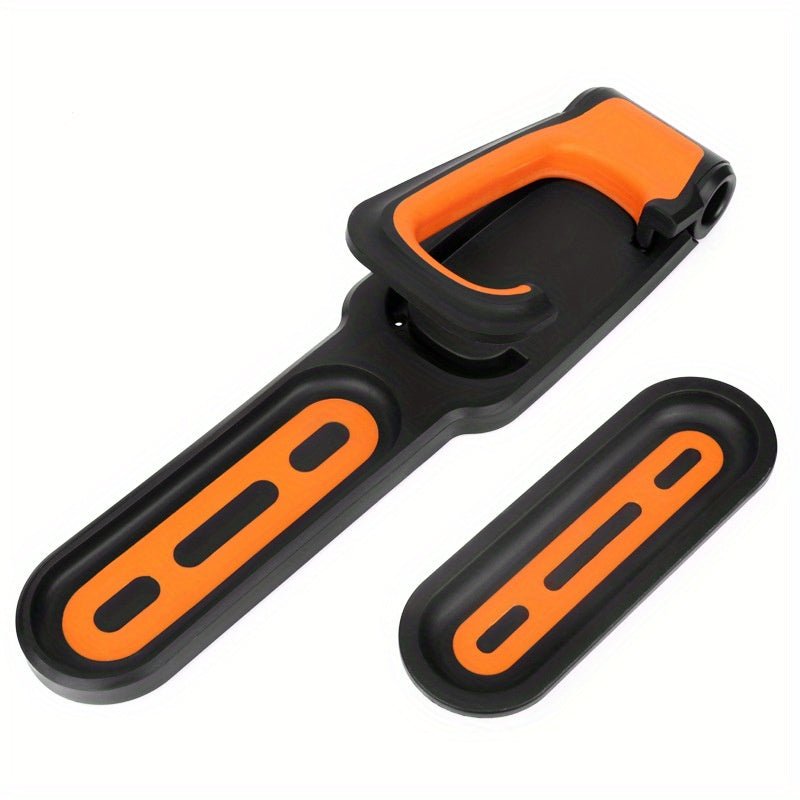 Cat Shop Boys - Space - Saving Folding Bicycle Wall Hook - Sleek Black & Orange ABS Rack for Indoor, Garage & Shed Storage - Easy to Install, Vertical Bike Hanging Solution with Mounting Screws Included - Ideal for Road & Mountain Bikes, Bike