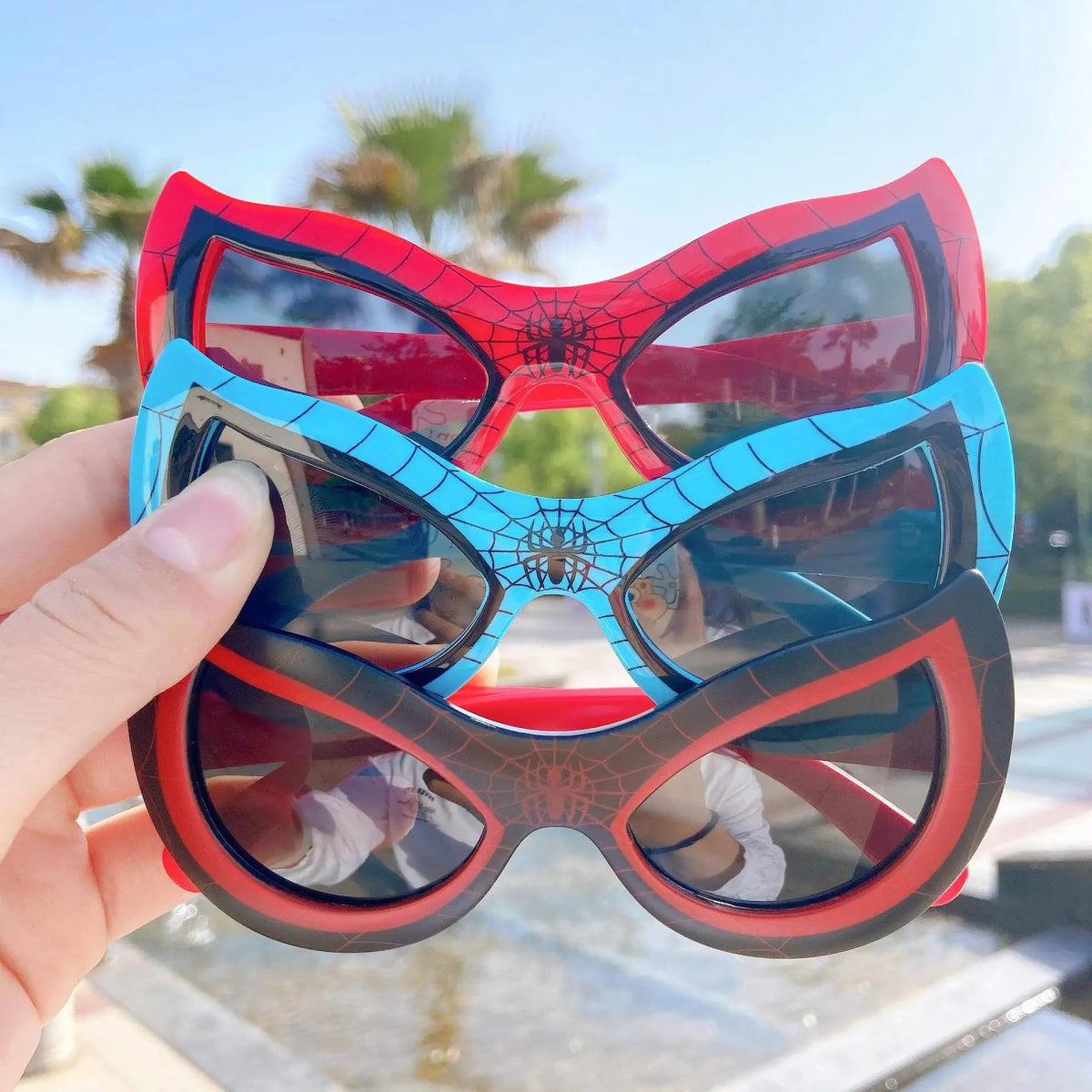 Cat Shop Boys - Sunglasses for Kids Cute Sunglass Super Hero Cartoon Glasses Personality Uv Protection Eyewear Trendy Children's Sunglasses