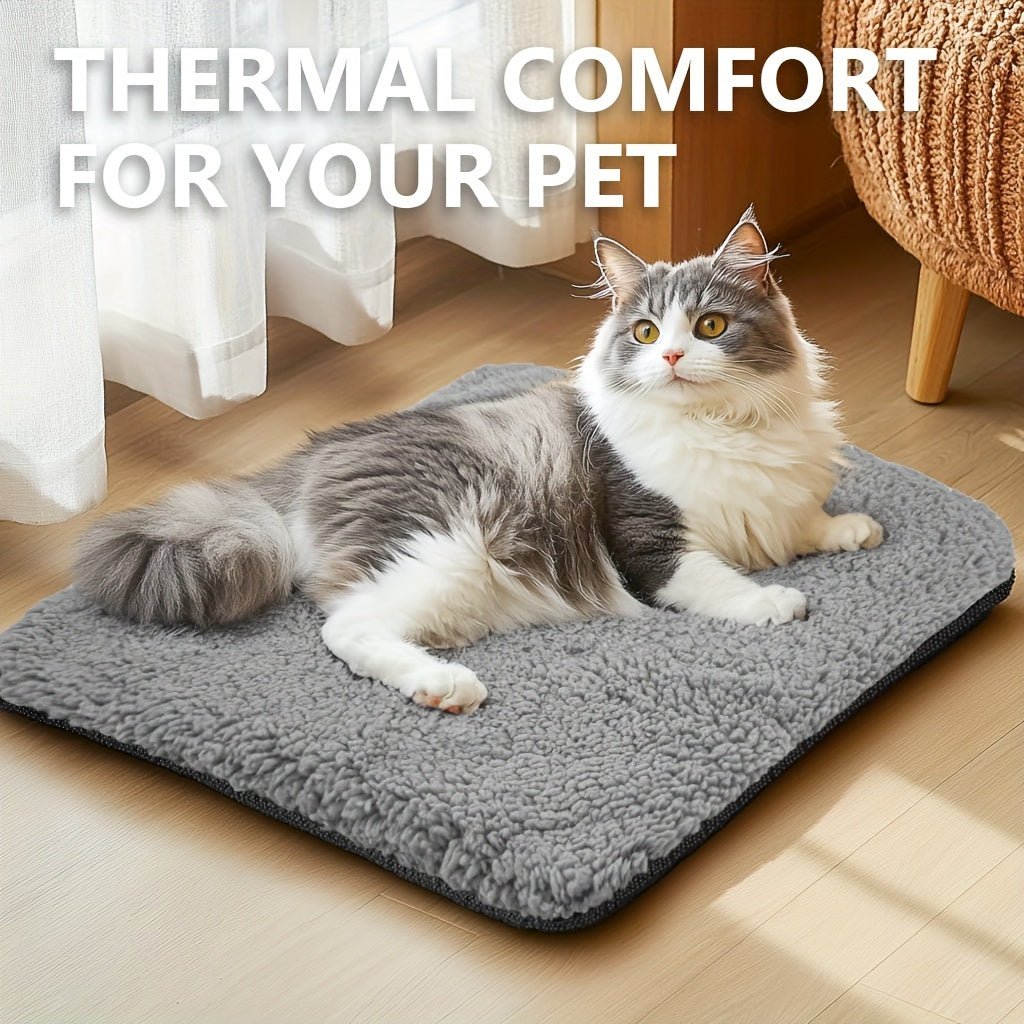 Cat Shop Boys - Super Soft Self Warming Small Medium Cat Dog Bed, Thermal Washable Anti - Slip Self Heating Pet Kennel Pad for Indoor Outdoor Sleeping