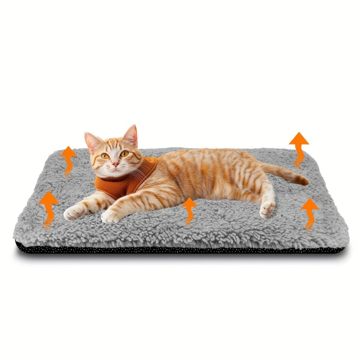 Cat Shop Boys - Super Soft Self Warming Small Medium Cat Dog Bed, Thermal Washable Anti - Slip Self Heating Pet Kennel Pad for Indoor Outdoor Sleeping