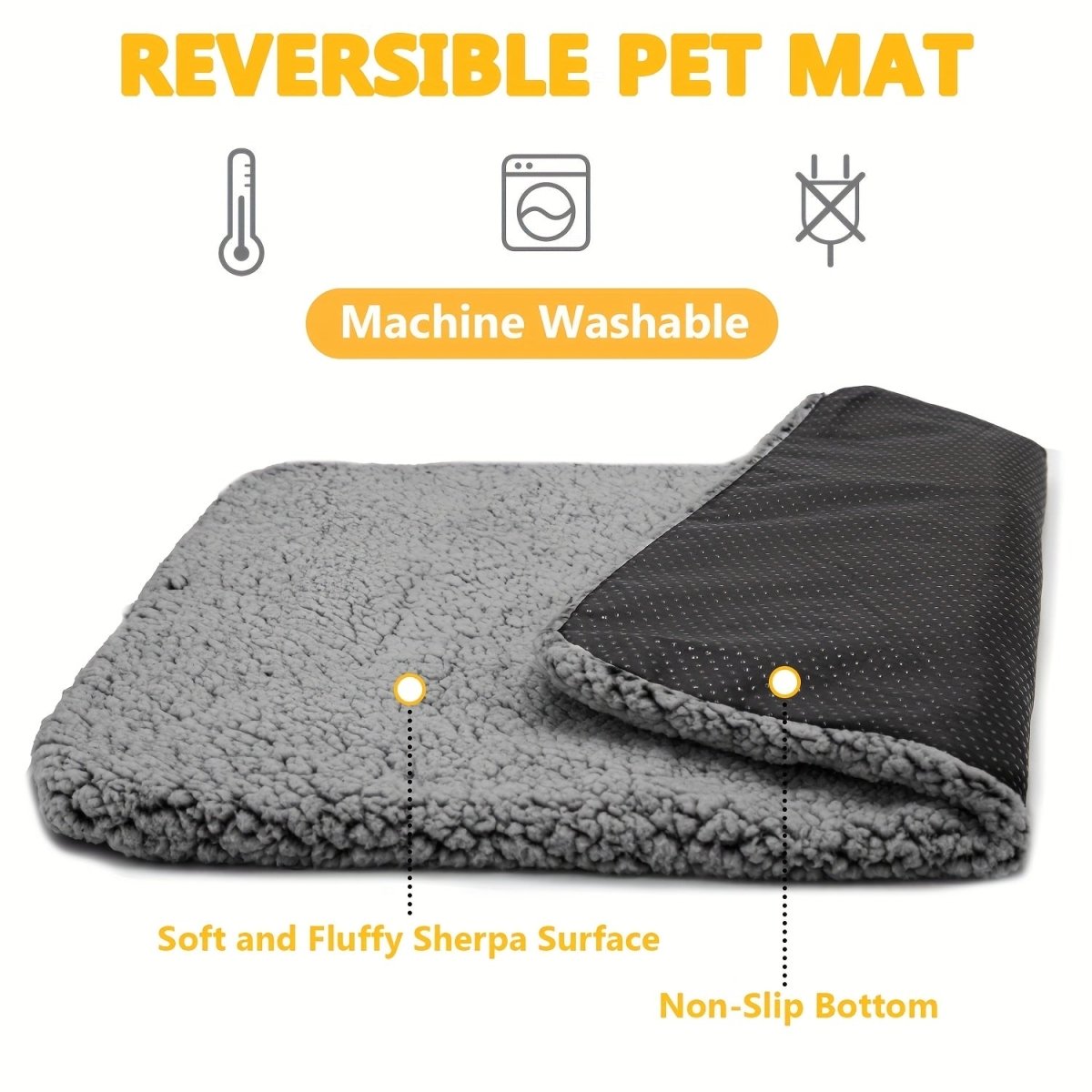 Cat Shop Boys - Super Soft Self Warming Small Medium Cat Dog Bed, Thermal Washable Anti - Slip Self Heating Pet Kennel Pad for Indoor Outdoor Sleeping