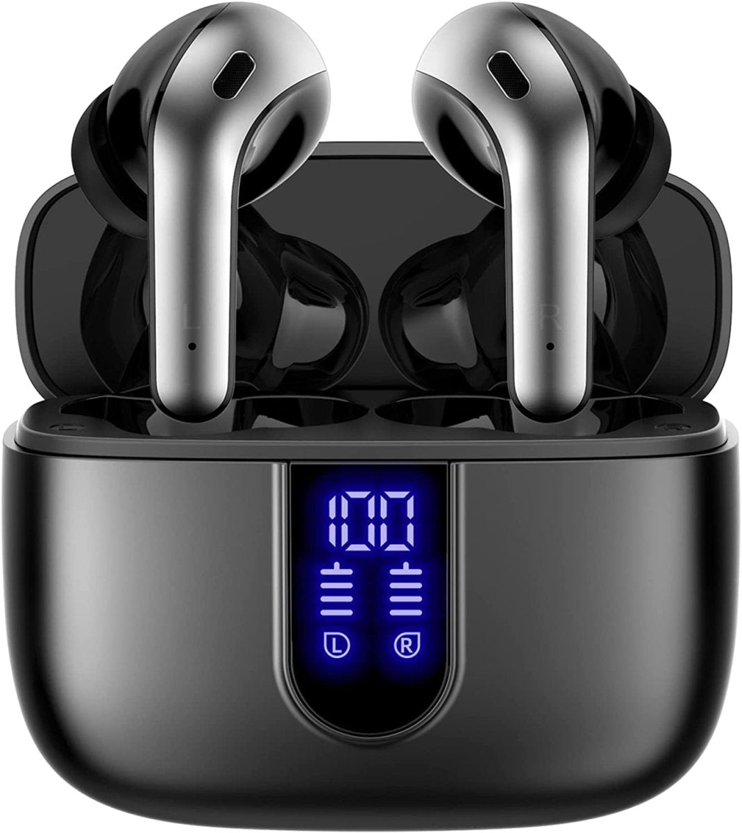 Cat Shop Boys - TAGRY Bluetooth Headphones True Wireless Earbuds 60H Playback LED Power Display Earphones with Wireless Charging Case IPX5 Waterproof in - Ear Ear buds with Mic for TV Smart Phone Laptop Computer Sports