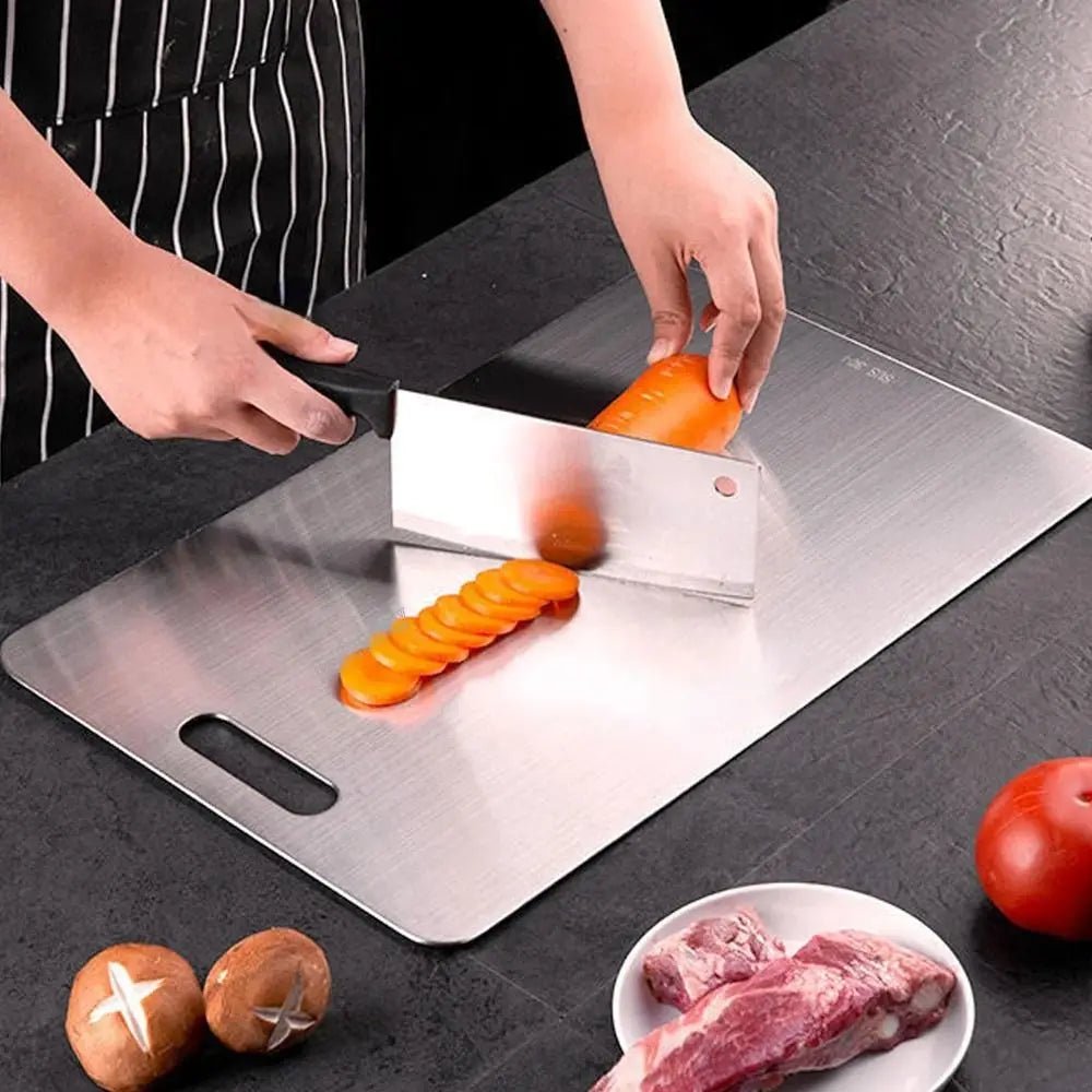 Cat Shop Boys - Thickened Stainless Steel Cutting Board Antibacterial and Mildew - proof Household Cutting Board Kitchen Kneading Dough Board