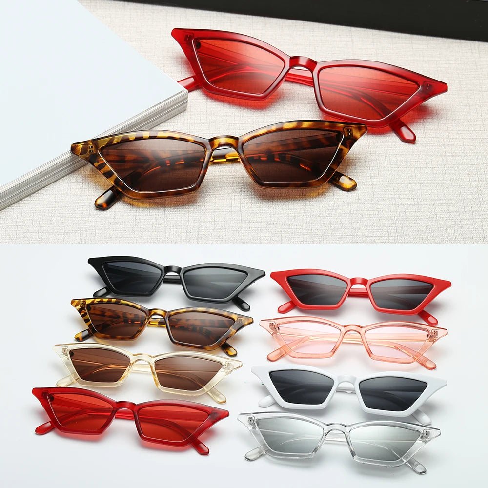 Cat Shop Boys - Top quality Women Small Frame Vintage Cat Eye Sunglasses UV400 Sun Shades Glasses Street Eyewear Trending Sunglasses Wholesale