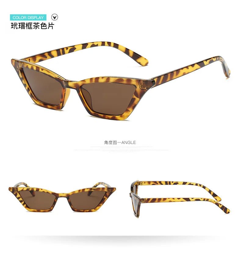 Cat Shop Boys - Top quality Women Small Frame Vintage Cat Eye Sunglasses UV400 Sun Shades Glasses Street Eyewear Trending Sunglasses Wholesale