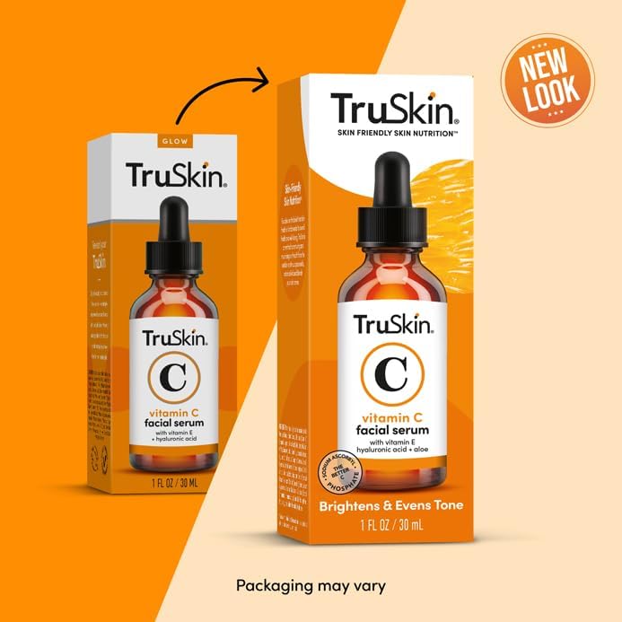 Cat Shop Boys - TruSkin Vitamin C Serum – Anti Aging Facial Serum with Vitamin C, Hyaluronic Acid, Vitamin E – Brightening Serum – Even Skin Tone, Improve Appearance of Dark Spots, Fine Lines & Wrinkles, 1 Fl Oz