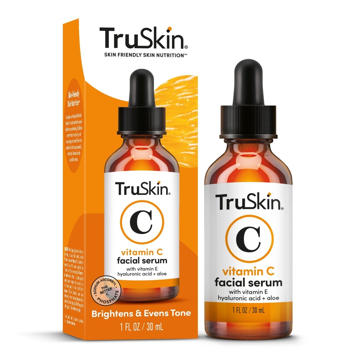 Cat Shop Boys - TruSkin Vitamin C Serum – Anti Aging Facial Serum with Vitamin C, Hyaluronic Acid, Vitamin E – Brightening Serum – Even Skin Tone, Improve Appearance of Dark Spots, Fine Lines & Wrinkles, 1 Fl Oz