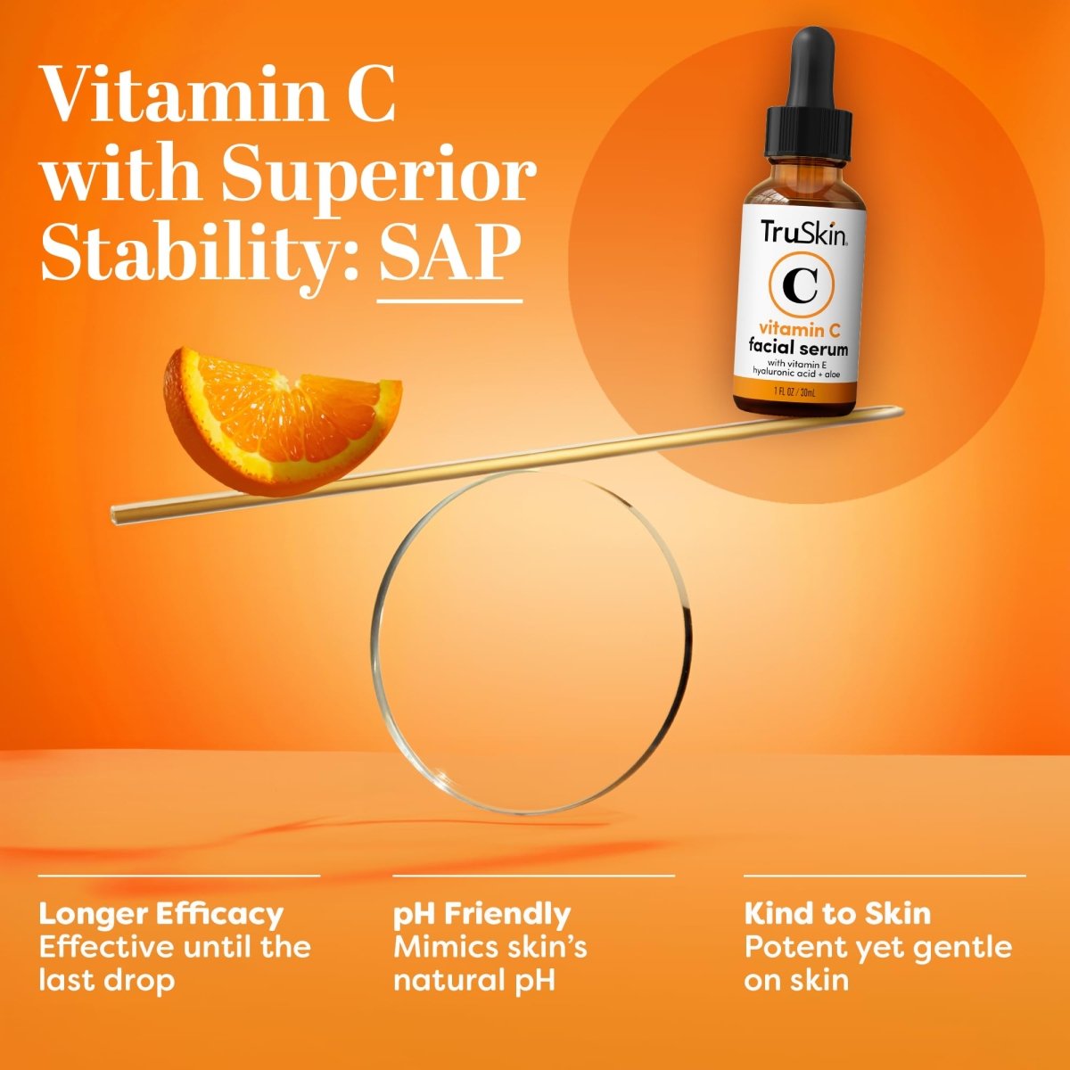 Cat Shop Boys - TruSkin Vitamin C Serum – Anti Aging Facial Serum with Vitamin C, Hyaluronic Acid, Vitamin E – Brightening Serum – Even Skin Tone, Improve Appearance of Dark Spots, Fine Lines & Wrinkles, 1 Fl Oz