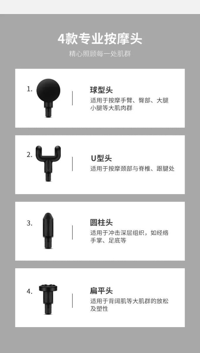 Cat Shop Boys - USB Mini Massage Gun Fascia Machine Muscle Relaxation Vibrating Gun Rod Massage Fitness Equipment Neck Grab Fascia Gun