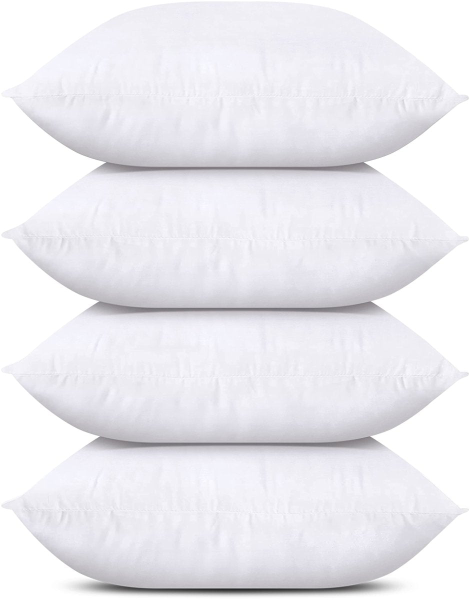 Cat Shop Boys - Utopia Bedding Throw Pillows (Set of 4, White), 18 x 18 Inches Pillows for Sofa, Bed and Couch Decorative Stuffer Pillows