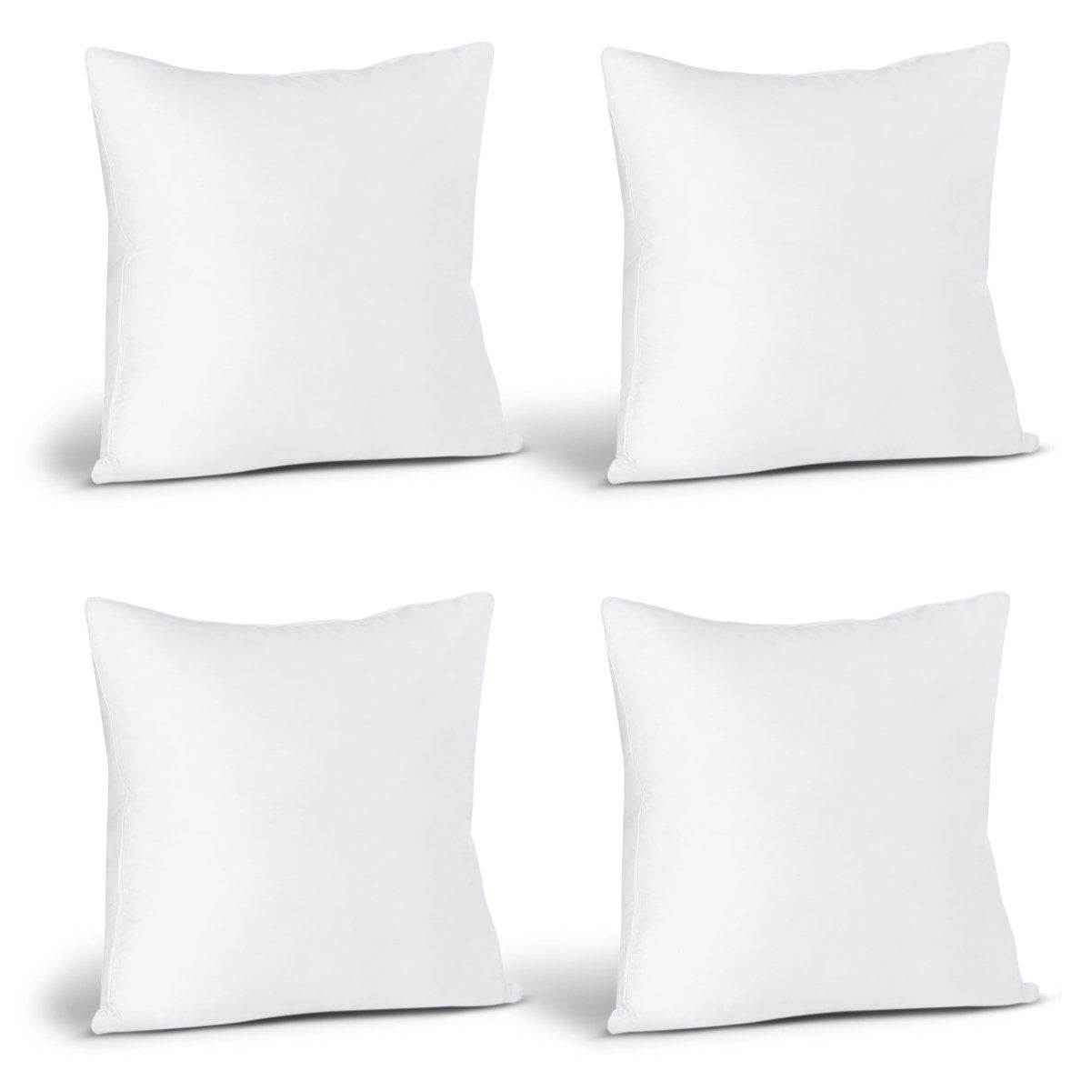 Cat Shop Boys - Utopia Bedding Throw Pillows (Set of 4, White), 18 x 18 Inches Pillows for Sofa, Bed and Couch Decorative Stuffer Pillows