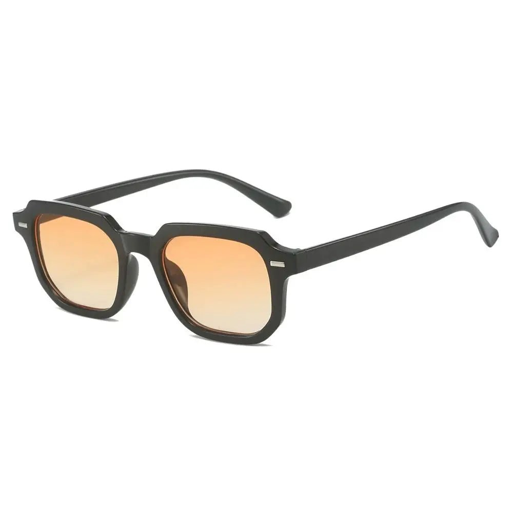 Cat Shop Boys - UV 400 Protection Round Rivet Sunglasses Retro Vintage Driving Shades Striped Temples Polygonal Frame Sun Glasses