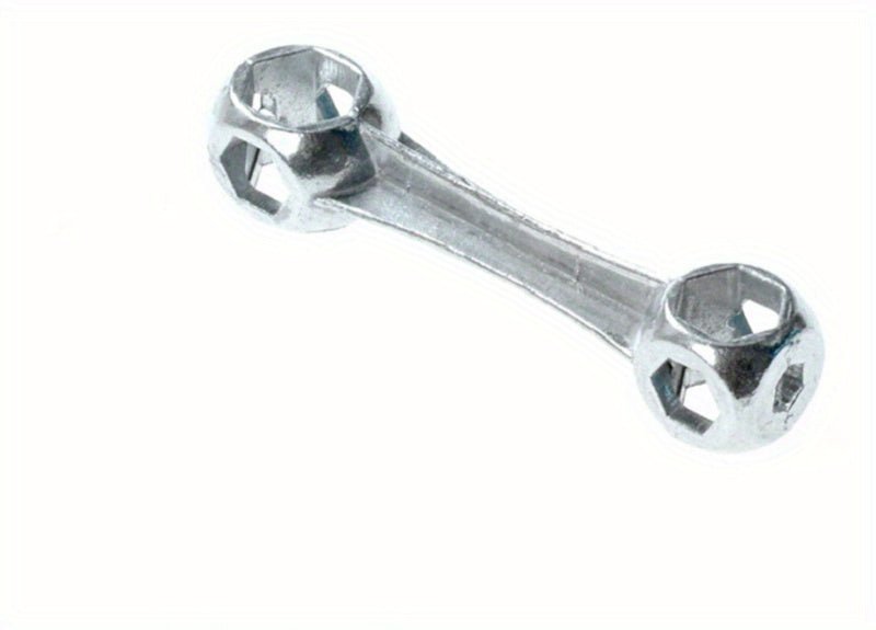 Cat Shop Boys - Versatile Bone - Shaped Hex Wrench for Bicycle Repair - Durable Zinc Alloy, Multi - Hole Design, Silvery