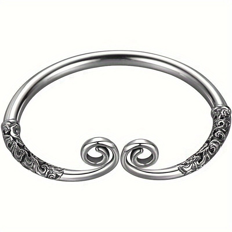 Cat Shop Boys - Vintage Solid Silver Bangle With 999 Sterling Silver, Weighing 30 Grams (1.05oz)