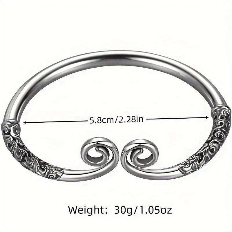 Cat Shop Boys - Vintage Solid Silver Bangle With 999 Sterling Silver, Weighing 30 Grams (1.05oz)