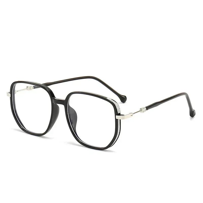 Cat Shop Boys - Vintage Square Metal Glitter Frame Reading Glasses Gafas Women Fashion Optical Eyewear Anti - blue Light Presbyopia Eyeglasses