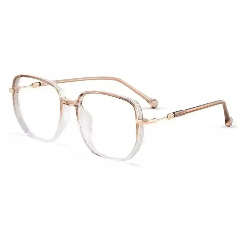 Cat Shop Boys - Vintage Square Metal Glitter Frame Reading Glasses Gafas Women Fashion Optical Eyewear Anti - blue Light Presbyopia Eyeglasses