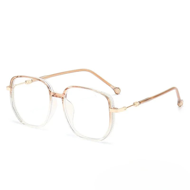 Cat Shop Boys - Vintage Square Metal Glitter Frame Reading Glasses Women Fashion Optical Eyewear Anti - blue Light Presbyopia Eyeglasses