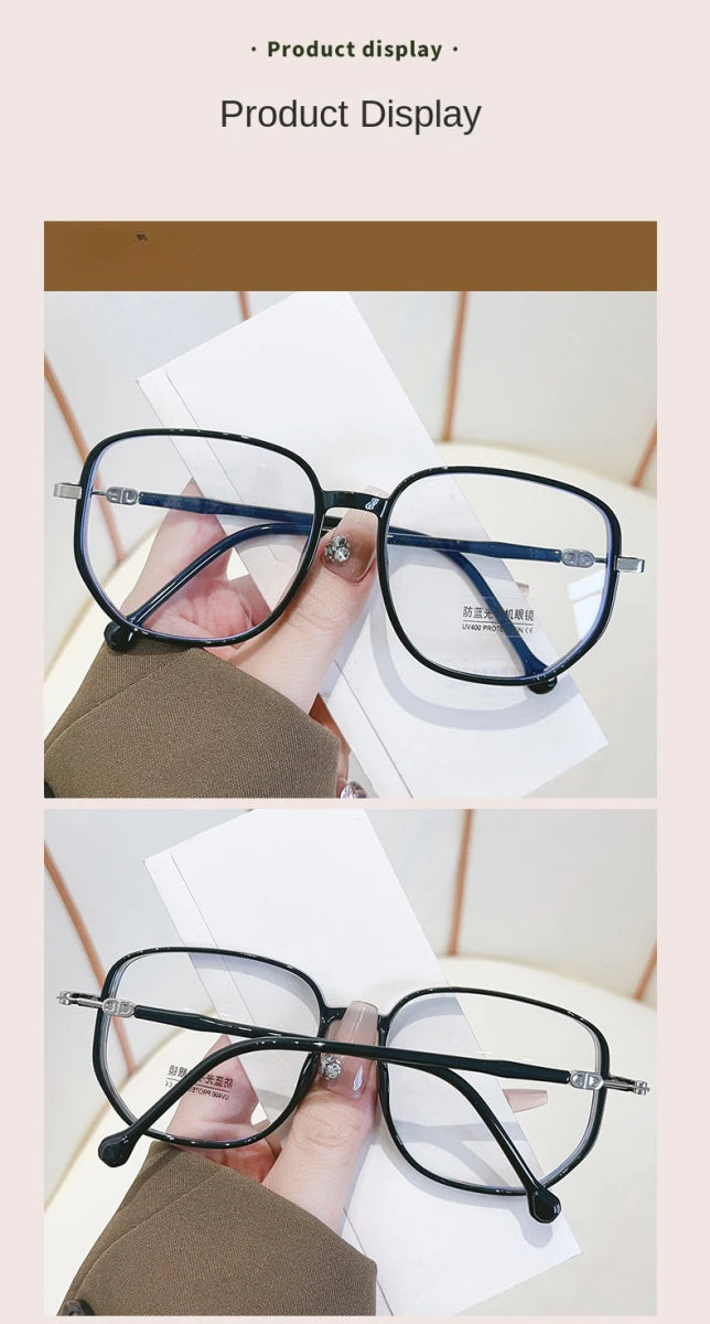 Cat Shop Boys - Vintage Square Metal Glitter Frame Reading Glasses Women Fashion Optical Eyewear Anti - blue Light Presbyopia Eyeglasses