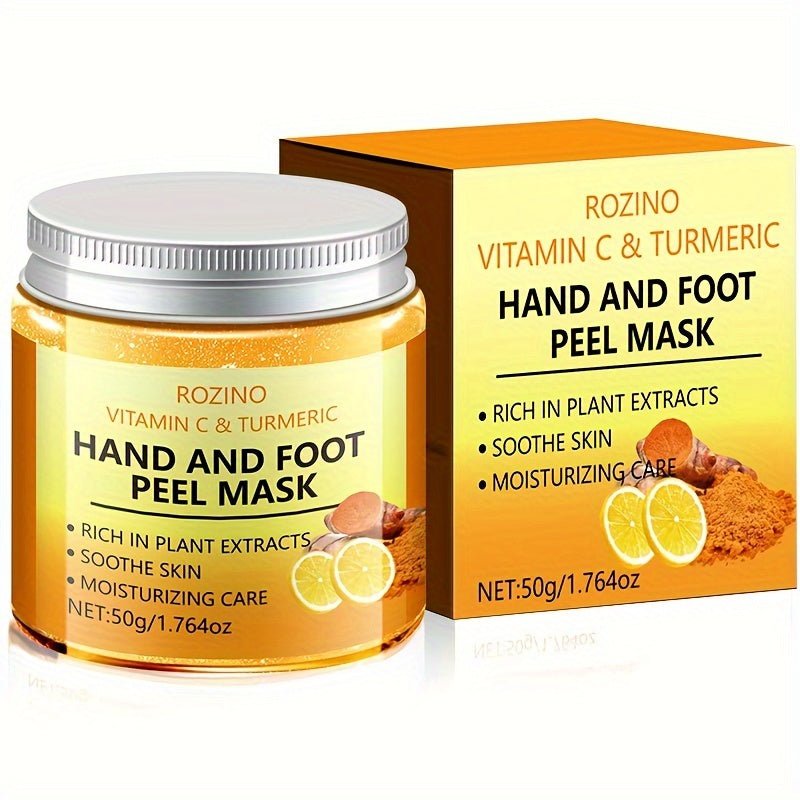 Cat Shop Boys - Vitamin C Turmeric Hand Mask, 50g - Moisturizing and Hydrating, Alcohol - Free, Fragrance - Free, with Hyaluronic Acid for Smooth, Soft Skin