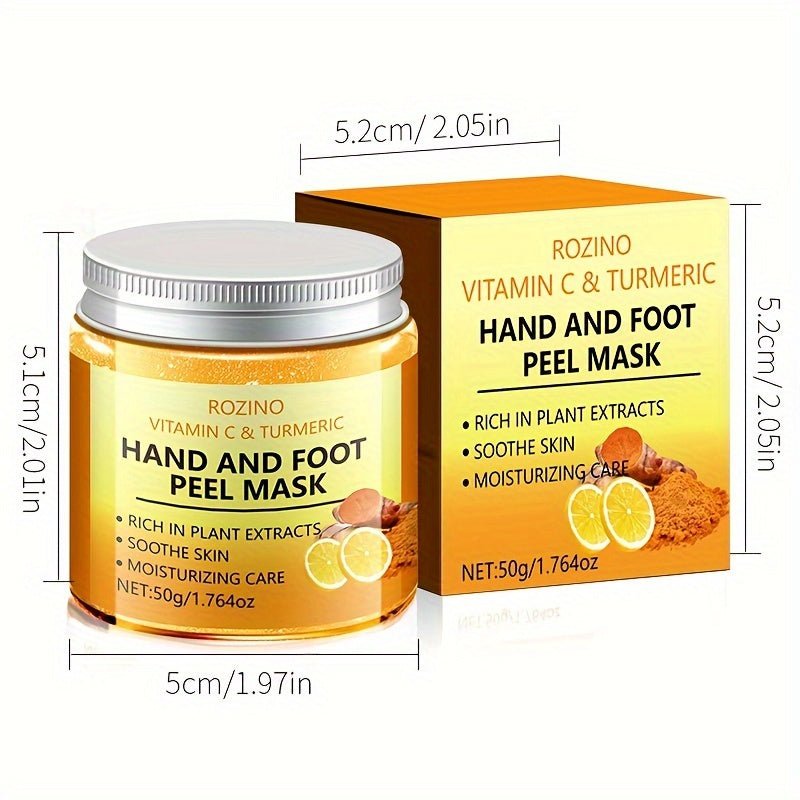 Cat Shop Boys - Vitamin C Turmeric Hand Mask, 50g - Moisturizing and Hydrating, Alcohol - Free, Fragrance - Free, with Hyaluronic Acid for Smooth, Soft Skin