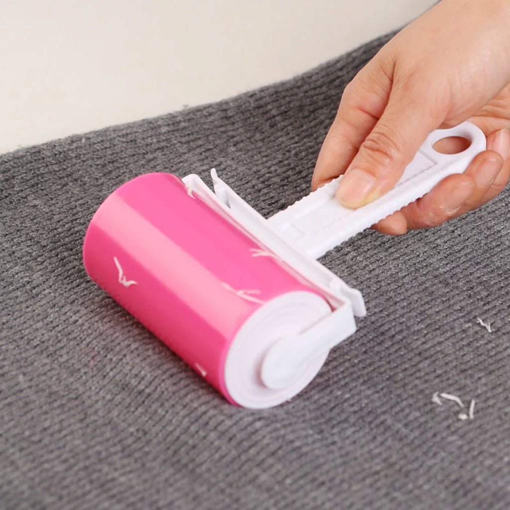 Cat Shop Boys - Washable Clothes Hair Sticky Roller Reusable Portable Home Clean Pet Hair Remover Sticky Roller Carpet Bed Sofa Dust Collector