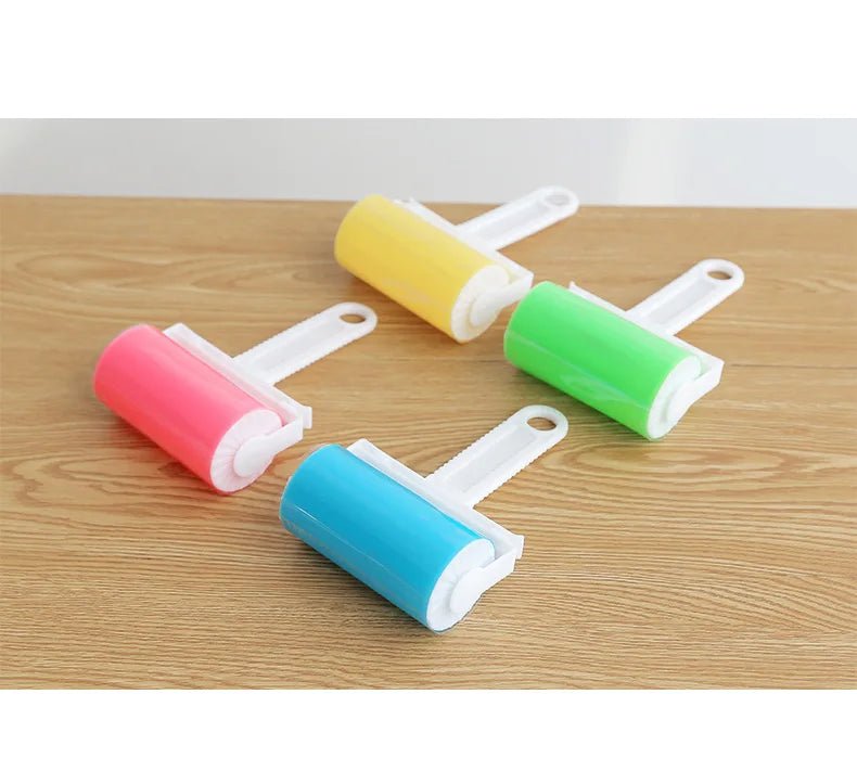 Cat Shop Boys - Washable Clothes Hair Sticky Roller Reusable Portable Home Clean Pet Hair Remover Sticky Roller Carpet Bed Sofa Dust Collector