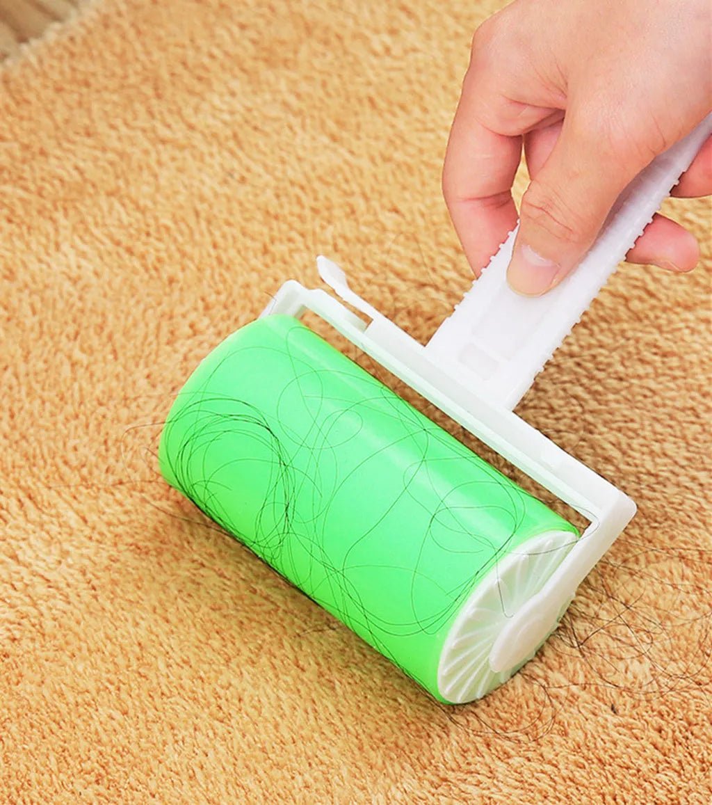 Cat Shop Boys - Washable Clothes Hair Sticky Roller Reusable Portable Home Clean Pet Hair Remover Sticky Roller Carpet Bed Sofa Dust Collector