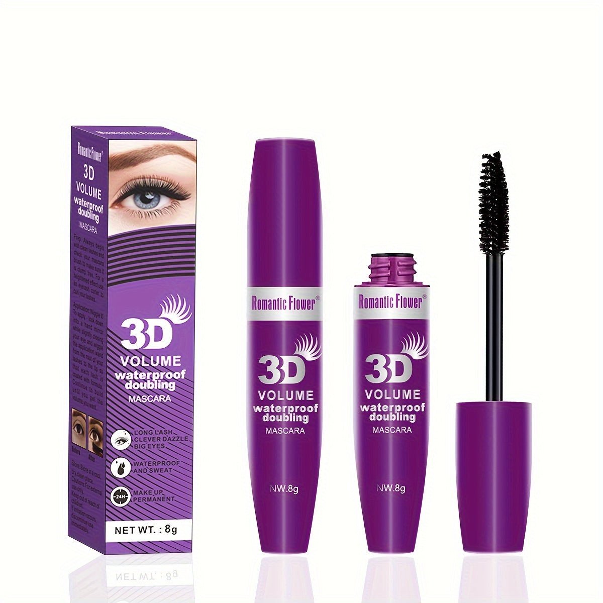 Cat Shop Boys - Waterproof 3D Black Mascara - Long - Lasting, Smudge - Proof & Moisturizing for Natural Curl & Thick Lashes