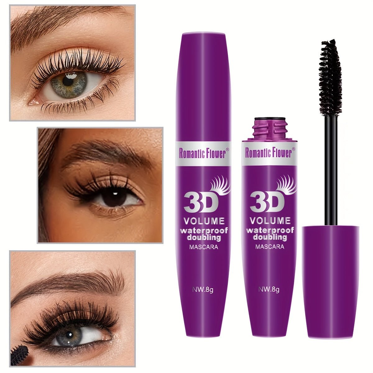 Cat Shop Boys - Waterproof 3D Black Mascara - Long - Lasting, Smudge - Proof & Moisturizing for Natural Curl & Thick Lashes