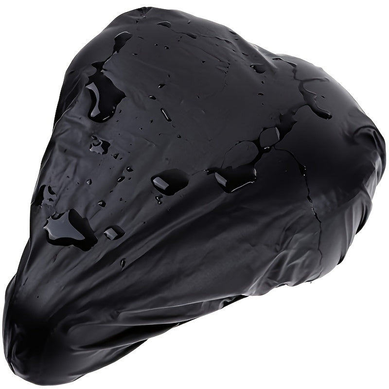 Cat Shop Boys - Waterproof Bike Seat Rain Cover - Durable PVC, UV Protection, Fits Most Saddles, Black - Ideal for Mountain, Road, and Youngsters' Bikes, Outdoor Covers Waterproof