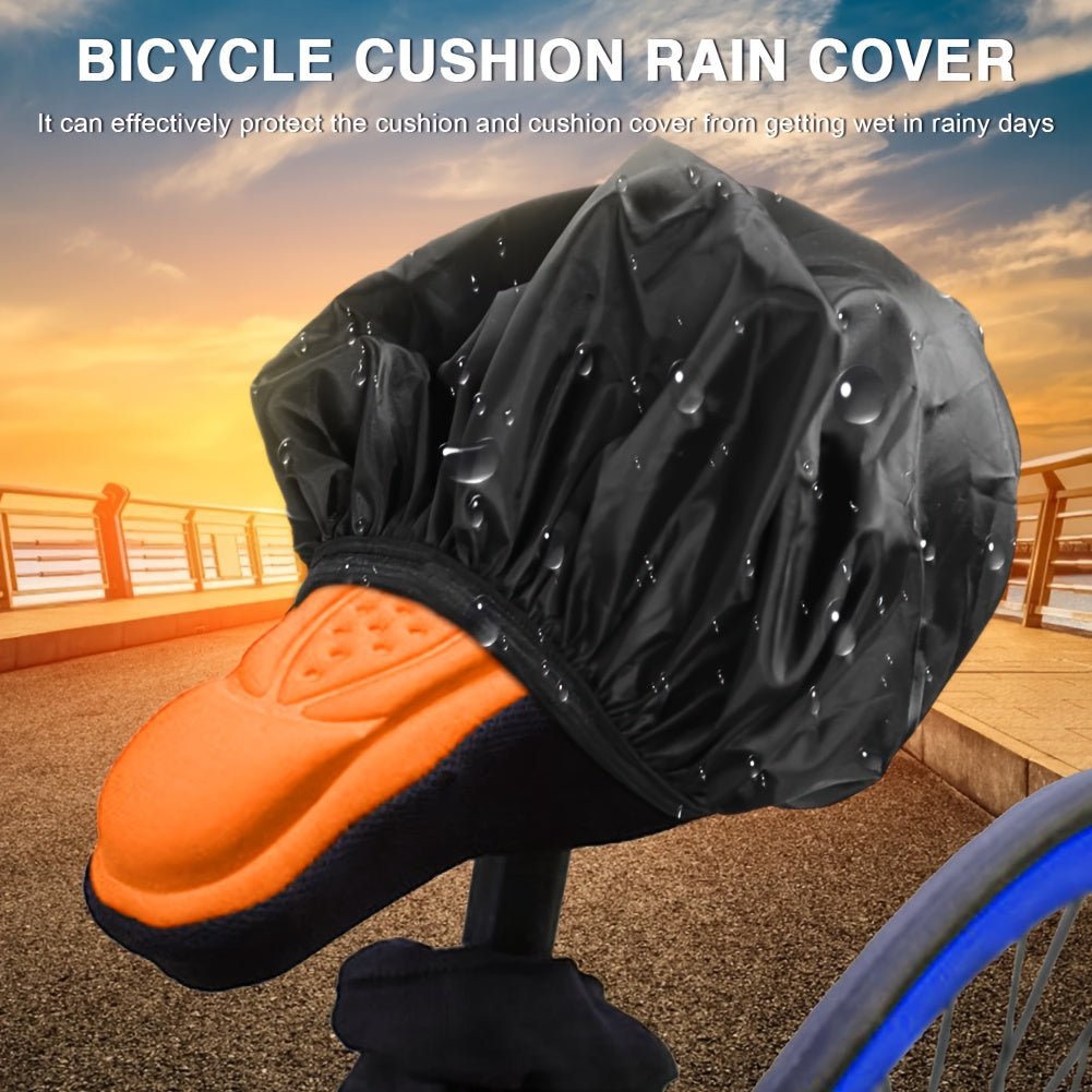 Cat Shop Boys - Waterproof Bike Seat Rain Cover - Durable PVC, UV Protection, Fits Most Saddles, Black - Ideal for Mountain, Road, and Youngsters' Bikes, Outdoor Covers Waterproof