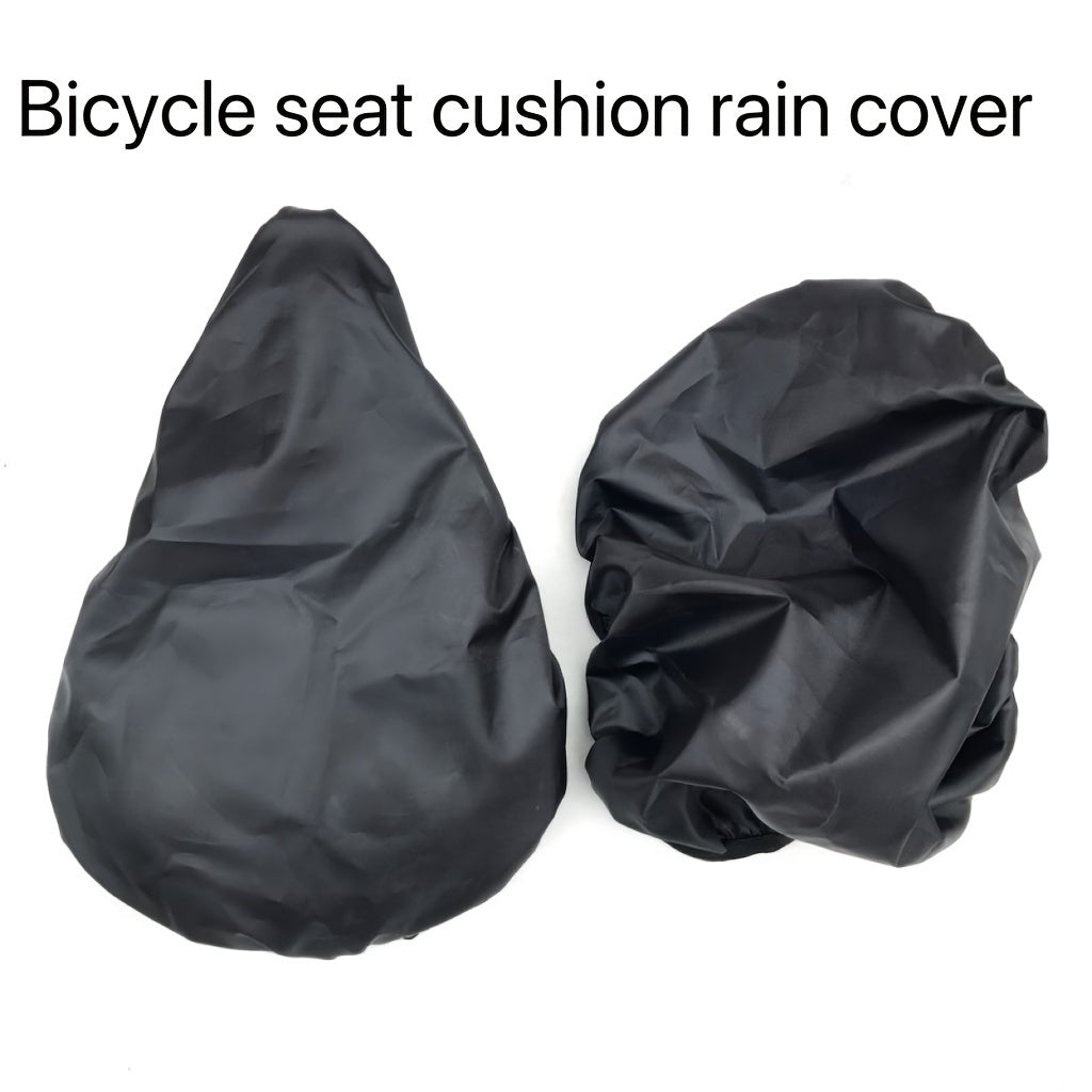 Cat Shop Boys - Waterproof Bike Seat Rain Cover - Durable PVC, UV Protection, Fits Most Saddles, Black - Ideal for Mountain, Road, and Youngsters' Bikes, Outdoor Covers Waterproof