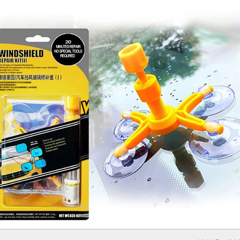 Cat Shop Boys - Windshield Repair Kit Quick Fix Car Cracked Glass Windscreen Resin Sealer DIY Auto Window Screen Polishing