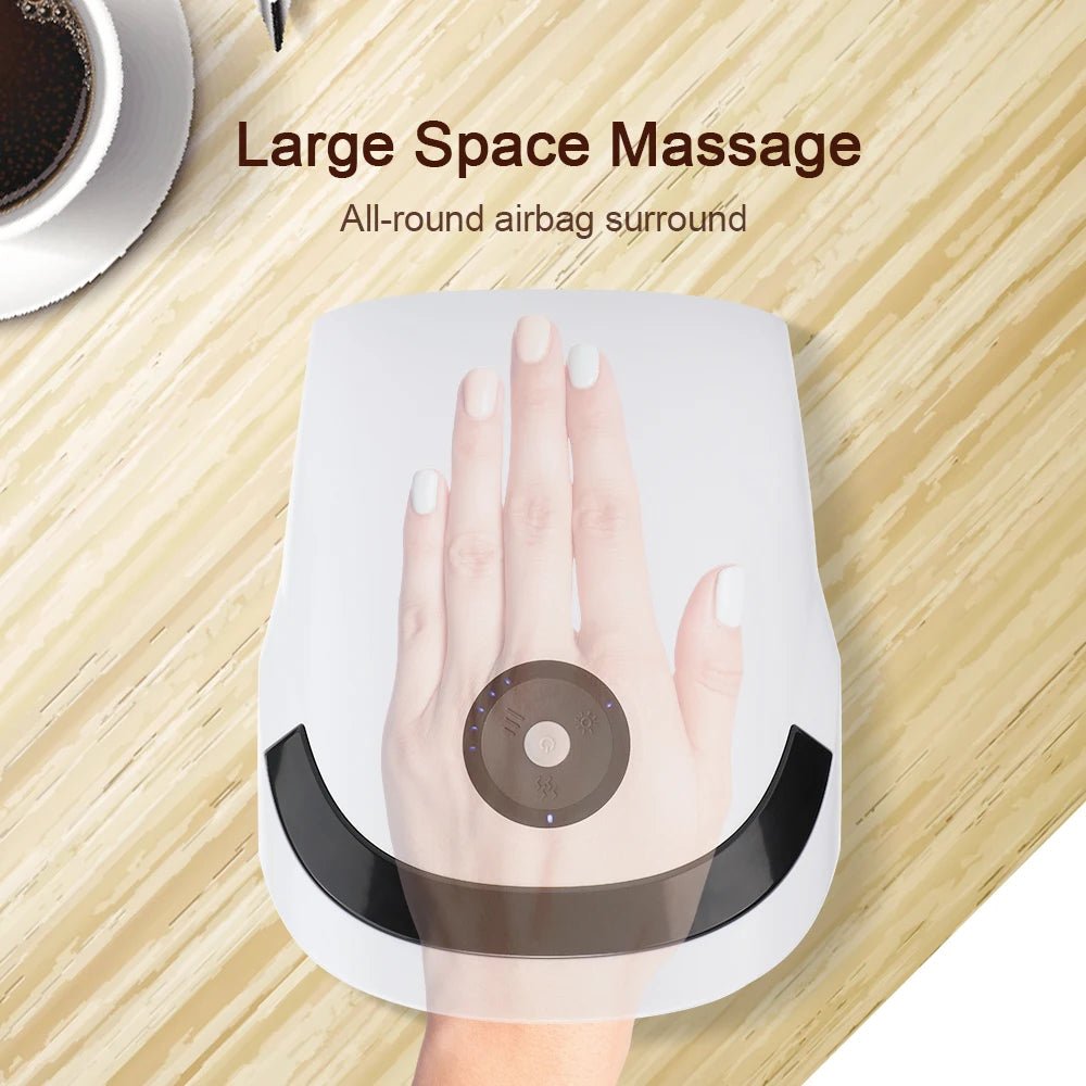 Cat Shop Boys - Wireless Electric Hand Massager Air Compression Hot Compress Palm Acupoint Massager Finger Arthritis Numbness Muscle Relaxation