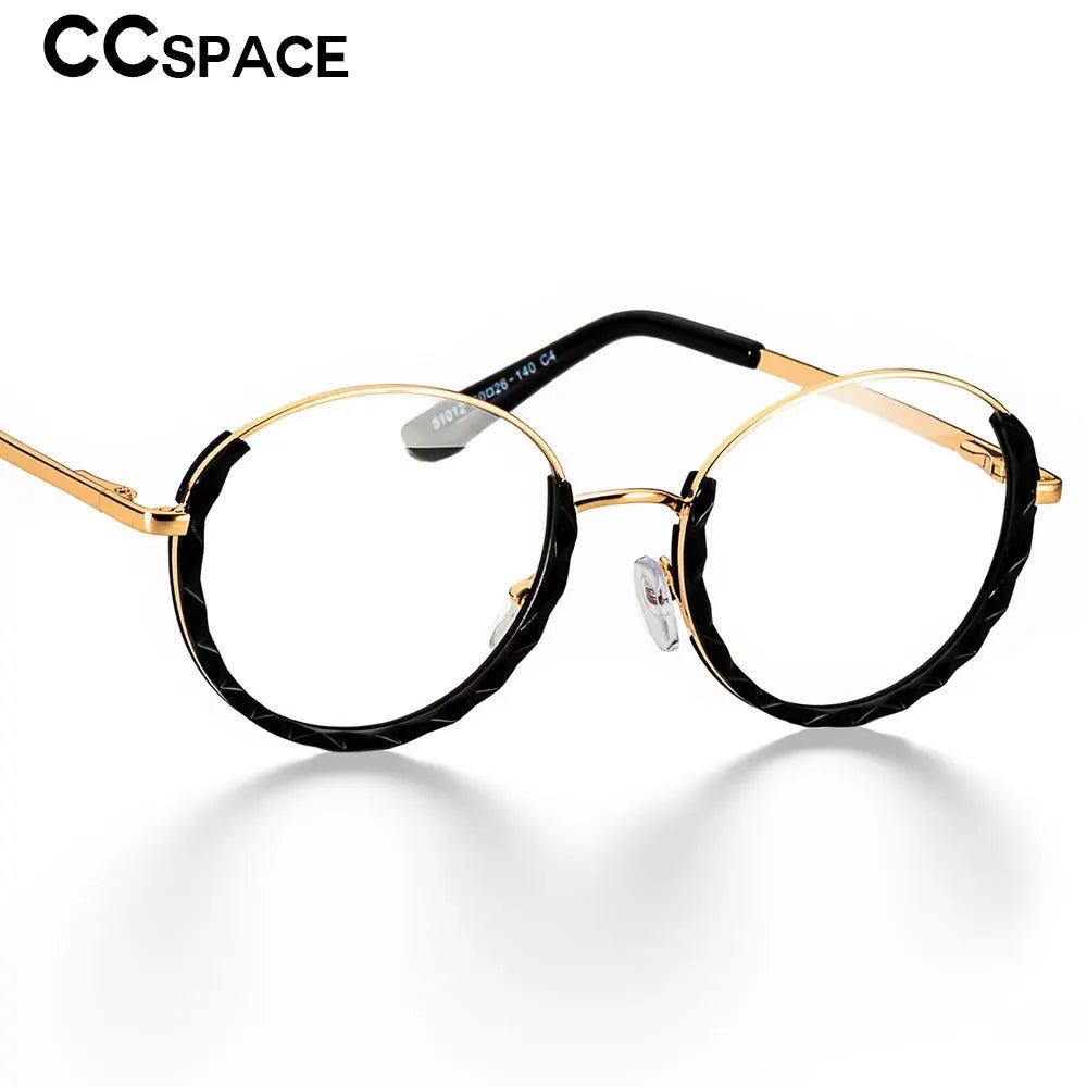 Cat Shop Boys - Women Anti Blue Light Round Eyewear Transparent Computer Glasses Blocking Glasses Half Frame Optical Spectacle Eyeglass R51012