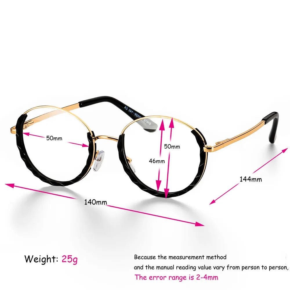 Cat Shop Boys - Women Anti Blue Light Round Eyewear Transparent Computer Glasses Blocking Glasses Half Frame Optical Spectacle Eyeglass R51012