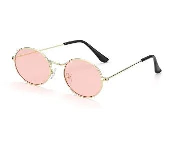 Cat Shop Boys - Women Steampunk Oval Sunglasses Gold Silver Small Frame Retro Sex Round Sunglasses 400UV Gradient Mirror Glasses Driver Goggles