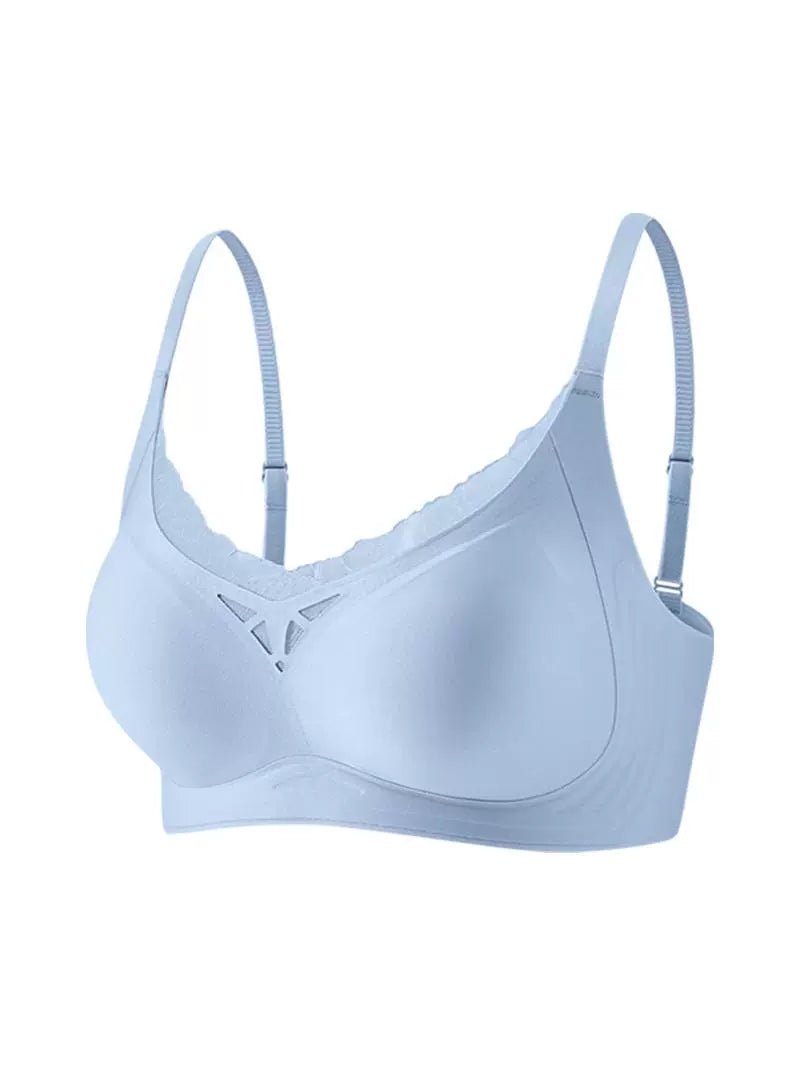 Cat Shop Boys - Women's Internet Celebrity Lightweight Breathable Semi - Fixed Bra, Water Drop Cup - Style Seamless Soft Support Intimates