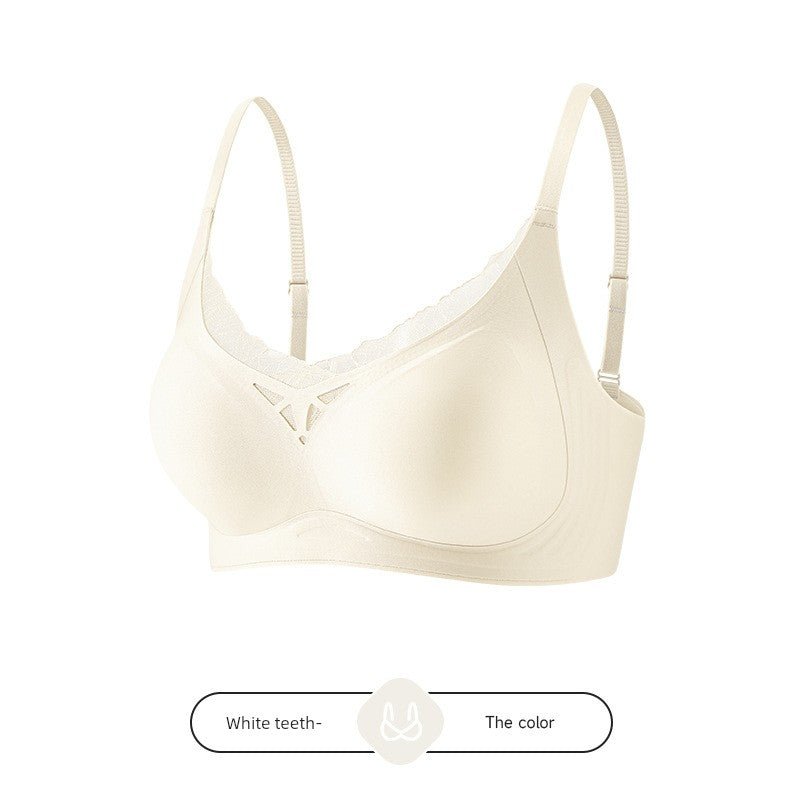 Cat Shop Boys - Women's Internet Celebrity Lightweight Breathable Semi - Fixed Bra, Water Drop Cup - Style Seamless Soft Support Intimates