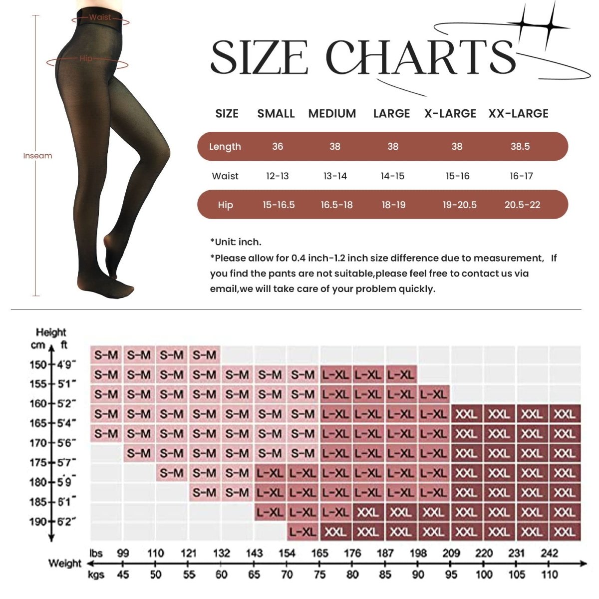 Cat Shop Boys - X - CHENG Fleece Lined Tights Sheer Women - Fake Translucent Warm Pantyhose Leggings Sheer Thick Tights for Winter