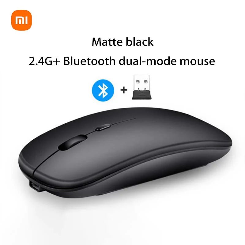 Cat Shop Boys - Xiaomi 2.4GHz Bluetooth Mouse Wireless USB Rechargeable Silence Ergonomics Double Model Mini Portable DPI Readjustable Keyboards