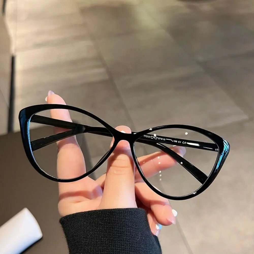 Cat Shop Boys - Y2K Retro Oval Frame Glasses Women Female Sweet Cool Eyewear Trend Reading Computer Anti Blue Light Eyeglasses