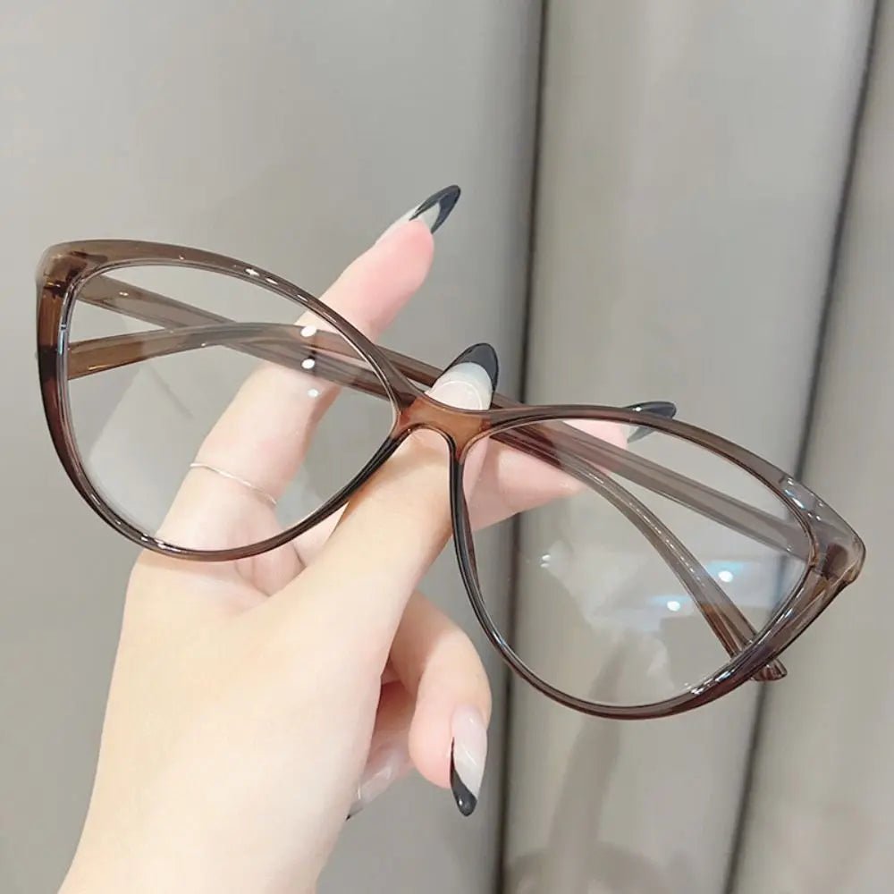 Cat Shop Boys - Y2K Retro Oval Frame Glasses Women Female Sweet Cool Eyewear Trend Reading Computer Anti Blue Light Eyeglasses