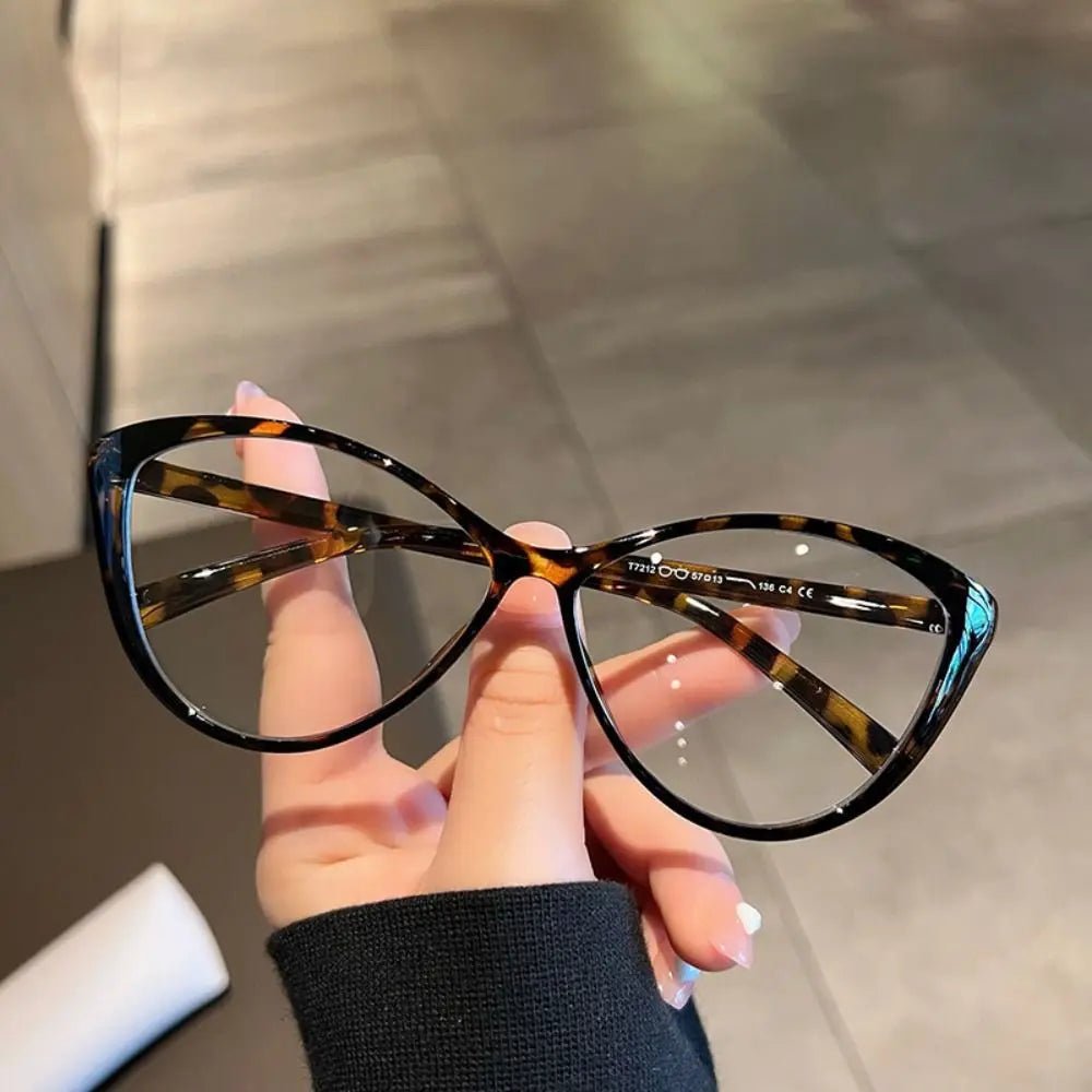 Cat Shop Boys - Y2K Retro Oval Frame Glasses Women Female Sweet Cool Eyewear Trend Reading Computer Anti Blue Light Eyeglasses