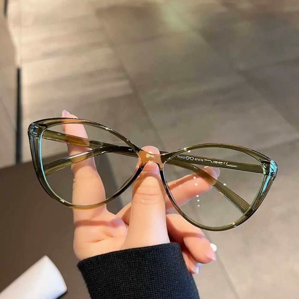 Cat Shop Boys - Y2K Retro Oval Frame Glasses Women Female Sweet Cool Eyewear Trend Reading Computer Anti Blue Light Eyeglasses